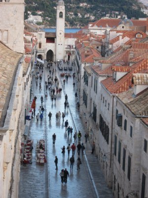 <p>The Stradun: main street, Dubrovnik</p>