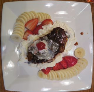 <p>Banana Split French Toast</p>