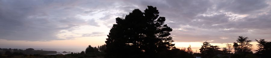 <p>learning to make a panorama: a sunset from our deck</p>