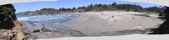 Caspar Beach from Doyle creek -- click for a larger version
