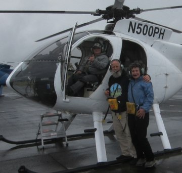 <p>After the flight, with Joyce, our pilot</p>