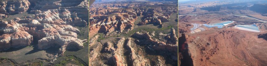 <p>The Needles District, Potash Solution ponds</p>