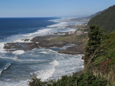 <p>looking north from Cape Perpetua</p>